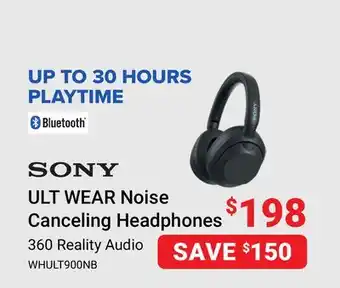 Visions Electronics ULT WEAR Noise Canceling Headphones 360 Reality Audio offer