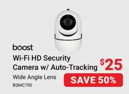 Visions Electronics boost Wi-Fi HD Security Camera w/Auto-Tracking Wide Angle Lens offer