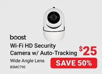 Visions Electronics boost Wi-Fi HD Security Camera w/Auto-Tracking Wide Angle Lens offer