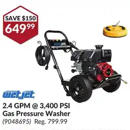 Princess Auto 2.4 GPM@3, 400 PSI Gas Pressure Washer offer