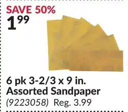 Princess Auto 6 pk 3-2/3 x 9 in. Assorted Sandpaper offer