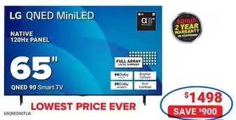 Visions Electronics Smart TV 65 QNED MiniLED NATIVE 120Hz PANEL offer