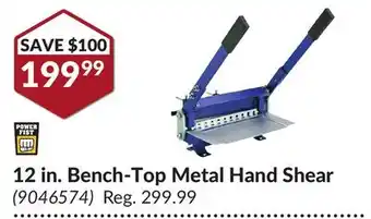 Princess Auto 12 in. Bench-Top Metal Hand Shear offer