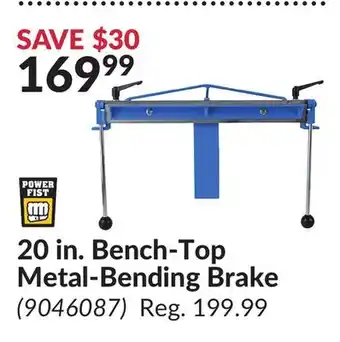 Princess Auto 20 in. Bench-Top Metal-Bending Brake offer