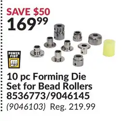 Princess Auto 10 pc Forming Die Set for Bead Rollers offer