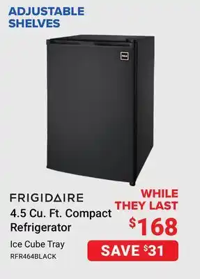 Visions Electronics FRIGIDAIRE 4.5 Cu. Ft. Compact Refrigerator Ice Cube Tray offer