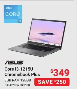 Visions Electronics ASUS Core i3-1215U Chromebook Plus offer