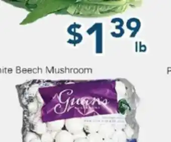 Oceans Fresh Food Market White Beech Mushroom offer