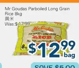 Oceans Fresh Food Market Mr Goudas Parboiled Long Grain Rice offer