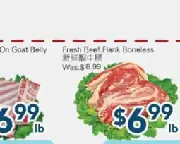 Oceans Fresh Food Market Fresh Beef Flank Boneless offer