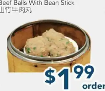 Oceans Fresh Food Market Beef Balls With Bean Stick offer