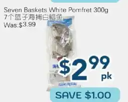 Oceans Fresh Food Market Seven Baskets White Pomfret offer