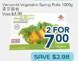 Oceans Fresh Food Market Vanworld Vegetable Spring Rolls offer