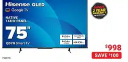 Visions Electronics Hisense 75 Smart TV offer