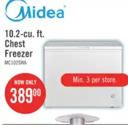 The Brick Midea 10.2 Cu. Ft. Chest Freezer MC102SWAR0RC1 offer