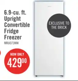 The Brick Midea 6.9 Cu. Ft. Convertible Upright Refrigerator-Freezer - MRU07B3AWW offer