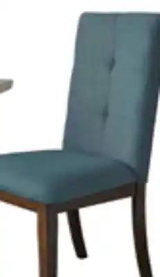 The Brick Chelsea Dining Chair with Linen-Look Fabric - Aqua Blue offer