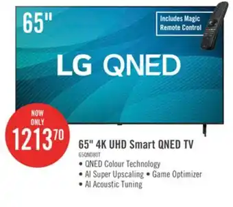 The Brick LG 65 4K Quantum Dot Nanocell HDR10 60Hz Smart TV (65QNED80TUC) offer