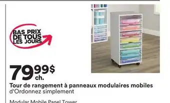 Michaels Tour de rangement à panneaux modulaires mobiles offer