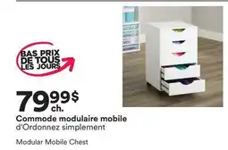 Michaels Commode modulaire mobile d'Ordonnez simplement offer