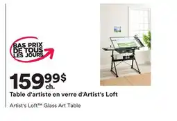 Michaels Table d'artiste en verre d'Artist's Loft offer