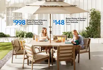 Walmart Better Homes & Gardens Prado 7-Piece Patio Outdoor Dining Set offer