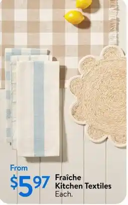 Walmart Fraîche Kitchen Textiles offer