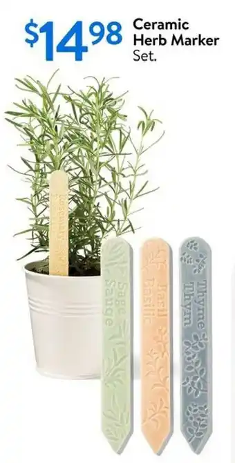 Walmart Ceramic Herb Marker offer