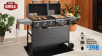 Walmart 5-Burner Gas/Griddle Combo Grill offer