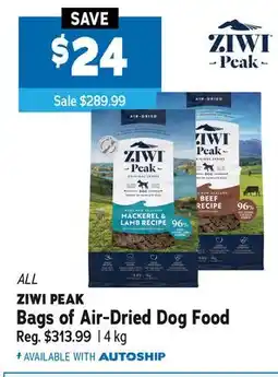 Ren’s Pets Depot Bags of Air-Dried Dog Food offer