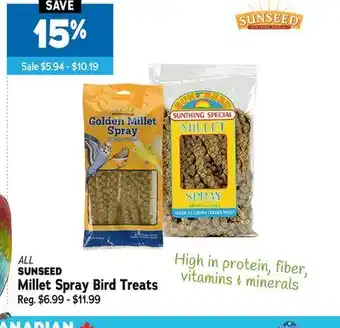 Ren’s Pets Depot ALL SUNSEED Millet Spray Bird Treats offer