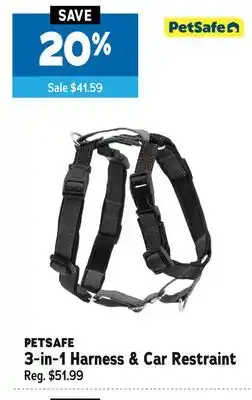 Ren’s Pets Depot PETSAFE 3-in-1 Harness & Car Restraint offer