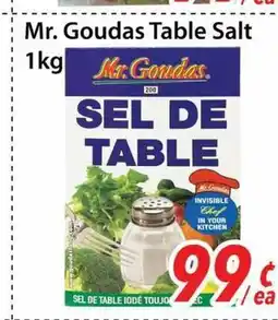 Bestco Food Mart Mr. Goudas Table Salt offer