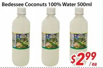 Bestco Food Mart Bedessee Coconuts 100% Water offer