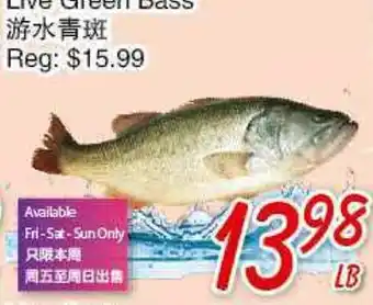 Foody Mart Live Green Bass offer