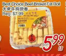 Foody Mart Best Choice Beef Brisket Fat Roll offer