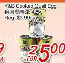 Foody Mart Y&B Cooked Quail Egg offer