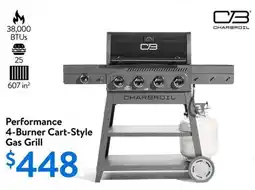 Walmart Performance 4-Burner Cart-Style Gas Grill offer