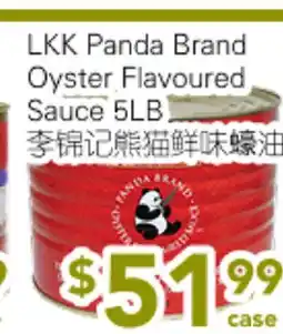 Ample Food Market LKK Panda Brand Oyster Flavoured Sauce offer