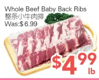 Ample Food Market Whole Beef Baby Back Ribs offer