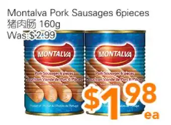 Ample Food Market Montalva Pork Sausages 6 pieces offer