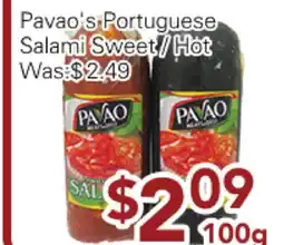 Ample Food Market Pavao's Portuguese Salami Sweet / Hot offer