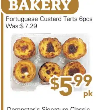 Ample Food Market Portuguese Custard Tarts offer