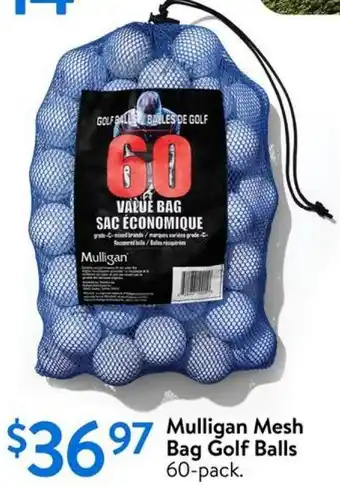 Walmart Mulligan Mesh Bag Golf Balls offer