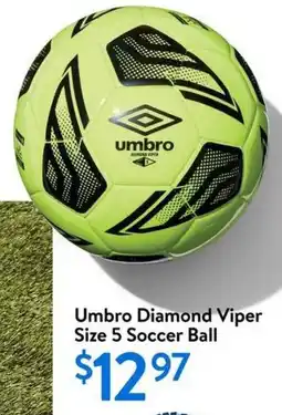 Walmart Umbro Diamond Viper Size 5 Soccer Ball offer