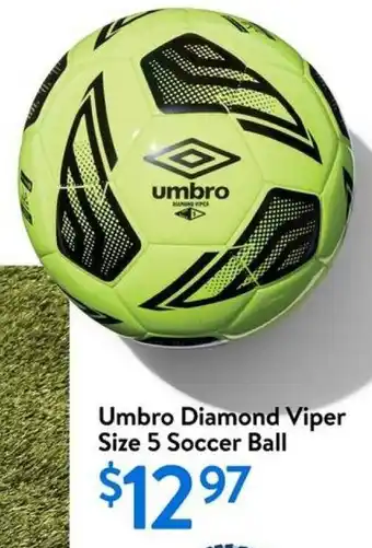 Walmart Umbro Diamond Viper Size 5 Soccer Ball offer