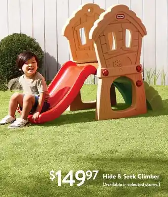 Walmart Hide & Seek Climber offer