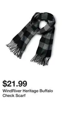 Mark's WindRiver Heritage Buffalo Check Scarf offer