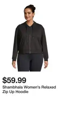 Mark's Shambhala Women's Relaxed Zip Up Hoodie offer