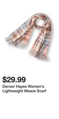 Mark's Denver Hayes Women's Lightweight Weave Scarf offer